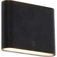 QAZQA Moderne buiten wandlamp zwart 11,5 cm incl. LED IP65 - Batt