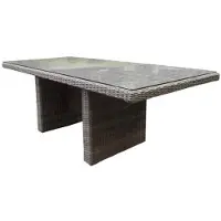 AVH-Collectie Menorca dining tuintafel 220x100xH75 cm grijs
