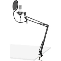 VONYX CMS300S USB Studio microfoon met verstelbare arm - Titanium