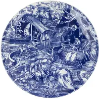 Royal Delft Schiffmacher Tribute to Jeroen Bosch sierbord - 24 cm