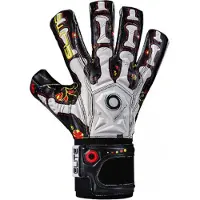 Elite Keepershandschoenen - Maat 10 Volwassenen - wit/ zwart/ geel/ rood