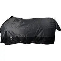 Horka Oxford outdoordeken 450D zwart maat 75/125