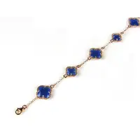 Sophie model 5 fiori armband in zilver roze verguld blauw