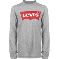 Levi's Kids T-shirt LIGHT BRIGHT MEET & GREET met logo wit/rood Meisjes Katoen Ronde hals - maat 110
