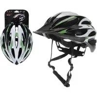 Deuba Fietshelm groen/zwart/wit, sporthelm, skatehelm