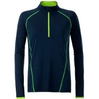 James & nicholson James and Nicholson Dames/dames Sport Top met lange mouwen (Marine / Rechtse Geel)