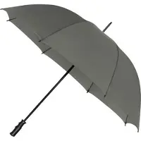 Impliva golfparaplu windproof 125 cm polyester donkergrijs
