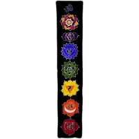 Joy of Balance Batik Chakrabanner Zwart 183 x 35 cm