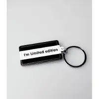 Paper Dreams Sleutelhanger Limited 13,5 X 4,5 Cm Staal Zwart/wit