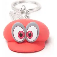 Super Mario - Odyssey Hat 3D rubberen sleutelhanger rood