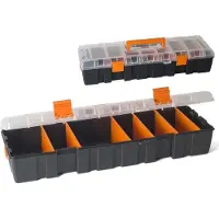 Gerimport gereedschapskoffer 45 x 16 x 9 cm zwart