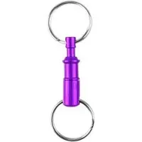 ABC-led Sleutelring PAARS deelbare sleutelhanger - Aluminium