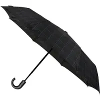 Minimax paraplu 31 x 98 cm aluminium/polyester zwart/blauw