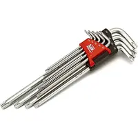 AOK 9 Delige Professionele Torx Lange Inbussleutel Set