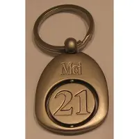 Miko kroniek sleutelhanger - titanium - 6 oktober