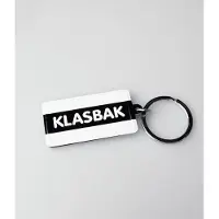 Paper Dreams Sleutelhanger Klasbak 13,5 X 4,5 Cm Staal Zwart/wit