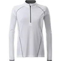 James & nicholson James and Nicholson Dames/dames Sport Top met lange mouwen (Wit/zilver)