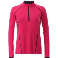 James & nicholson James and Nicholson Dames/dames Sport Top met lange mouwen (Helder Roze/Titaan)