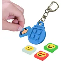 PIXIE CREW Pixie mozaiek sleutelhanger blauw