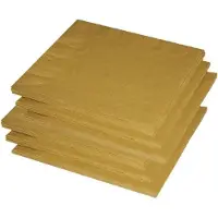 Haza Uni kleur tafel servetten - goud - 60x stuks - 33 x 33 cm - Papier - diner tafel versiering/decoratie