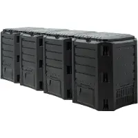 Deuba Compostbak Zwart 1600L