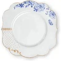 Pip studio Ontbijtbord Royal White Gold 23,5 cm (Set van 6)