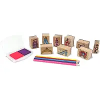 Melissa & Doug Houten Prinses Stempelset