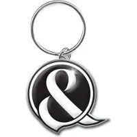 Rock Off Of Mice & Men - Ampersand Sleutelhanger - Zwart/Wit