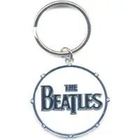 Rock Off The Beatles - Drum Logo Sleutelhanger - Wit