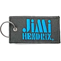 Rock Off Jimi Hendrix - Stencil Logo Sleutelhanger - Zwart