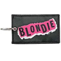 Rock Off Blondie - Punk Logo Sleutelhanger - Zwart
