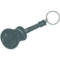 Rock Off John Lennon Sleutelhanger Peace & Love Grijs