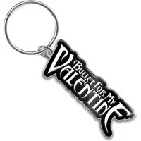 Rock Off Bullet For My Valentine - Logo Sleutelhanger - Zwart/Wit