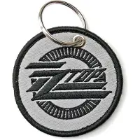 Rock Off ZZ Top - Circle Logo Sleutelhanger - Grijs/Zwart