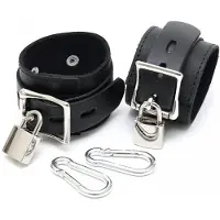 Rimba Bondage Play - Enkelboeien Met hangsloten En 2 karabijnhaken