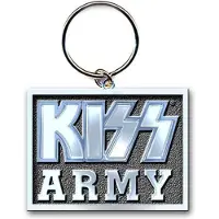 Rock Off Kiss - Army Block Sleutelhanger - Zilverkleurig