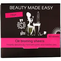 Beauty Made Easy Oil Blotting Sheets Pink 80 Stuks