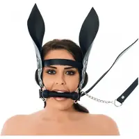 Rimba - Paardenbit gag Met teugels En oren Voor pony play