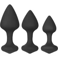 Feelz Toys Bibi - anale plugset - zwart (3-delig)
