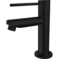 Best design Toiletkraan Nero-Ribera Uitloop Recht 14 cm 1-hendel Mat Zwart