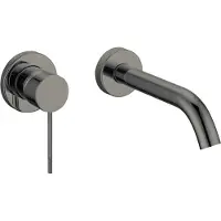 Best design Moya inbouw wastafelkraan 20cm gunmetal verouderd ijzer