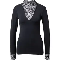 Minus Dames Tops & T-shirts Vanessa V-cut Blouse - Zwart - Maat M