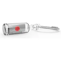 Metalmorphose sleutelhanger message in a bottle