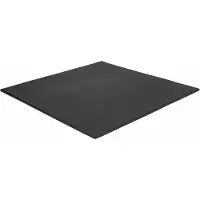 Stockz Fitness vloertegel voor buiten 100x100 cm Zwart - Dikte 11mm - Fijne korrel