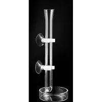 HS Aqua glazen voederbuis - 40 cm - Aquarium voederbuis met voederschaal