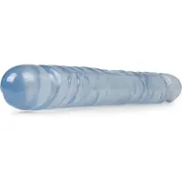 Crystal Jellies Doc Johnson dubbele dildo Jr. Double Dong transparant - 30,23 cm
