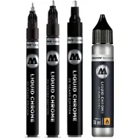 Molotow LIQUID CHROME 3+1 navul set