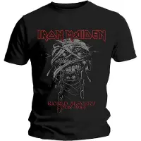 Iron Maiden T-Shirt World Slavery 1984 Tour Homme Noir - Taille XXL