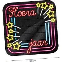 Paper Dreams Deurbord neon blanco (zwart en multicolor)