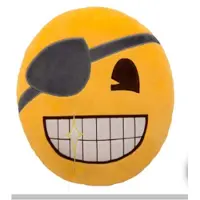 Emoji Kussen Emotie Kussen Piraat Emotion + Gratis Portemonnee- Deco- Slapen- Bed- Kamer- Decoratie- Sierkussen